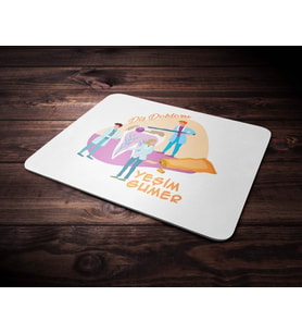 Kişiye Özel Diş Doktoru Tasarımlı Mouse Pad (Renksiz)