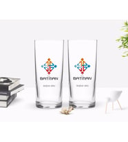 BK Gift Kişiye Özel Renkli Baskılı Batman Tasarımlı Turistik İkili Rakı Bardağı Seti-1 (Beyaz)