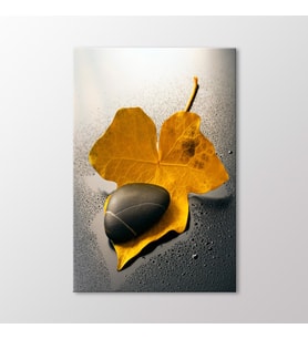 Arty Tablo Çakıl ve Yaprak Tablo (Karışık)