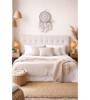 Hdmarketim Düş Kapanı Dreamcatcher Kuş Tüyü Duvar Süsü %100 Pamuk Elişi