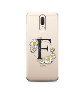 Papatya Harf Tasarım Süper Şeffaf Silikon Telefon Kılıfı Huawei Mate 10 Lite F-H