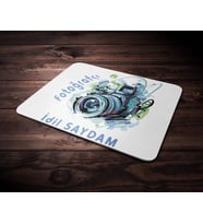 Kişiye Özel Fotoğrafçı Tasarımlı Mouse Pad (Renksiz)
