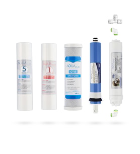 Açık Kasa Su Arıtma Cihazı 5li Filtresi AquaFlo Membran Set