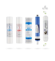 Açık Kasa Su Arıtma Cihazı 5li Filtresi AquaFlo Membran Set
