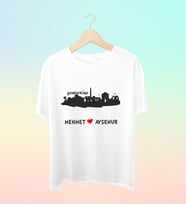Şehrinize Özel İsim Baskılı Siluet Tshirt