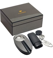 Cohiba Siyah Humidor Puro Kutusu Küllük Makas Kılıf Set ra97