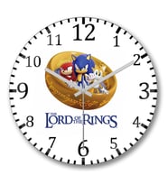 Sonic O Senhor Dos Aneis Duvar Saati Bombeli Gercek Cam