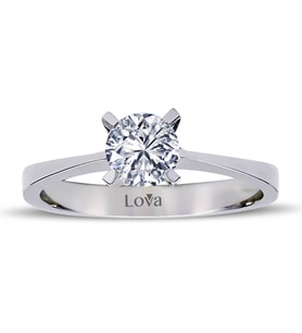 Lova E Renk 0,63 Karat Pırlanta Tektaş Yüzük - 1010033