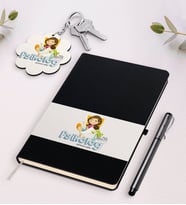 BK Gift Kişiye Özel Psikolog Siyah Defter Kalem Ve Anahtarlık Hediye Seti-2 (Model 1)
