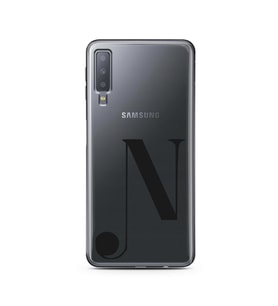 Samsung A7 (2018) Harf Tasarımlı Telefon Kılıfı N-Harfi 