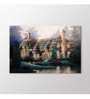 Arty Tablo Masaldaki Ev Tablo (Karışık)