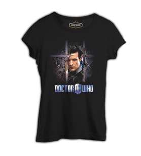 Doctor Who Siyah Kadın Tshirt