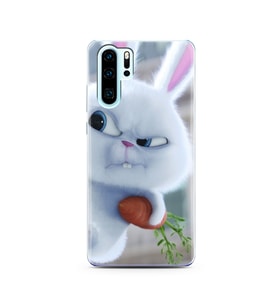 Dedektif Tavşan Tasarımlı Süper Şeffaf Silikon Telefon Kılıfı Huawei P30 Pro 