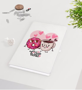 BK Gift Kişiye Özel Sevgililer Günü Beyaz Defter-131