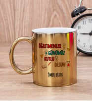 Öğretmenler Günü Gold Kupa Bardak