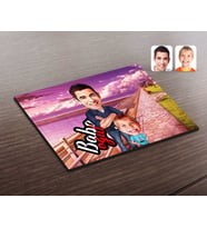 BK Gift Kişiye Özel Baba Oğul Karikatürlü Ahşap Puzzle-5