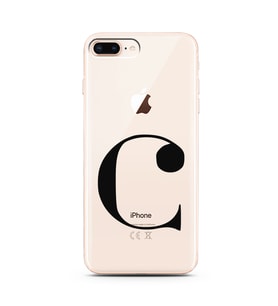 Iphone 8 Plus Harf Tasarımlı Telefon Kılıfı C-Harfi 