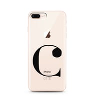 Iphone 8 Plus Harf Tasarımlı Telefon Kılıfı C-Harfi 