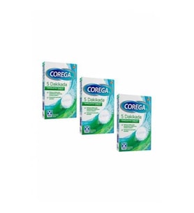 Corega Protez Temizleyici Naneli 30 tablet 3 lü Paket