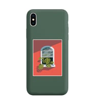 Koyu Yeşil Lansman Telefon Kılıfı Iphone XS