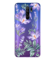 Kış Çiçeği Tasarımlı Süper Şeffaf Silikon Telefon Kılıfı Xiomai Redmi 9