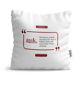 BK Gift Kişiye Özel Aşık Dekoratif Yastık  2