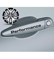 Performance Kapı Kolu Sport Sticker Yapıştırma 8 Ad