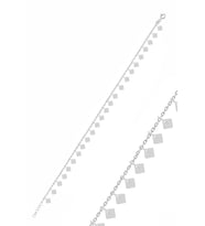 Söğütlü Silver Gümüş rodyumlu dilim pullu halhal