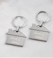 BK Gift Kişiye Özel İsimli  2'li Metal Ev Anahtarlık