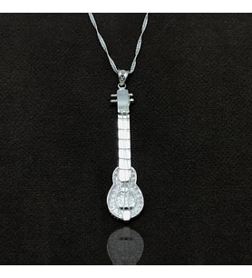 Gitar Model Elişçiliği Telkari Gümüş Bayan Kolye