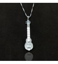 Gitar Model Elişçiliği Telkari Gümüş Bayan Kolye