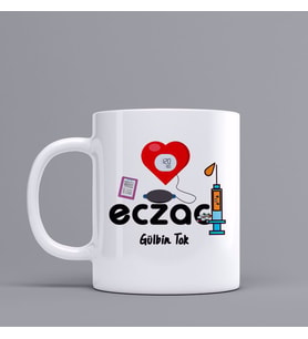 Kişiye Özel EczacıTemalı Kupa Bardak SZ98