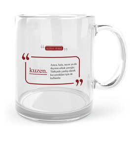 BK Gift Kişiye Özel Kuzen Cam Kupa Bardak  1