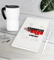 BK Gift Kişiye Özel Kahraman Baba Beyaz Defter Kalem Termos Mug Seti-2 (Model 1)
