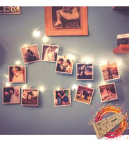 Kendin Tasarla Kişiye Özel 12 Fotoğraflı 3 Metre Peri Led ve Mandal Seti