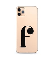 Iphone 11 Pro Harf Tasarımlı Telefon Kılıfı F-Harfi 