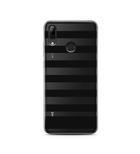 Çizgi Tasarımlı Süper Şeffaf Silikon Telefon Kılıfı Huawei P Smart (2019)