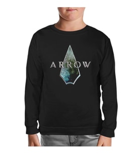 Arrow II Siyah Çocuk Sweatshirt