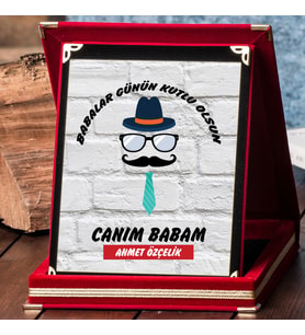 Babalar Gününe Özel Babaya Plaket
