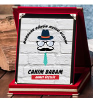 Babalar Gününe Özel Babaya Plaket