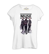 Muse - Grup Beyaz Kadın Tshirt