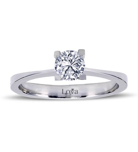 Lova F Renk 0,45 Karat Pırlanta Tektaş Yüzük - 1030009