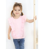Breeze Kız Çocuk Tişört Güpürlü 1.5-5 Yaş, Pembe