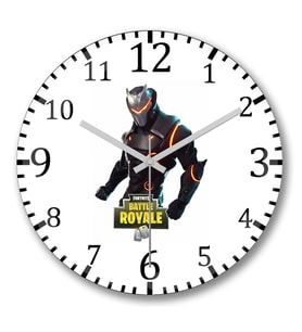 Fortinite Omega Duvar Saati Bombeli Gercek Cam