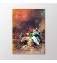 Arty Tablo Rebeca'nın Kaçırılışı 1828 Tablo (Karışık)