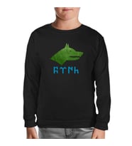 Türk Kurt 2 Siyah Çocuk Sweatshirt
