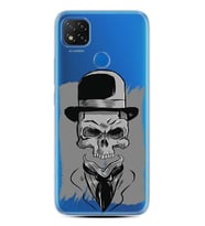 Kılıfland Xiaomi Redmi 9C Kılıf Silikon Resimli Kapak Mr. Skull Stok 1282