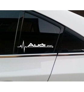 Audi Sport Yan Cam Sticker Oto Kapı Çıkartma Aksesuar 20cmx7cm