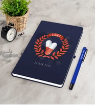 BK Gift Kişiye Özel Eczacı Lacivert Defter Kalem Seti-9