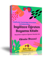 İngilizce Öğreten Boyama Kitabı (Elbiseler)
